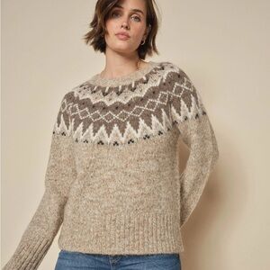 Celtic & Co. Medium Fair Isle Pure New Wool Knit Sweater